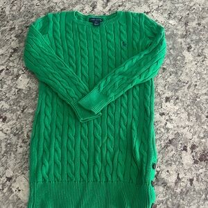 Polo by Ralph Lauren Vibrant Green Cable Knit Sweater